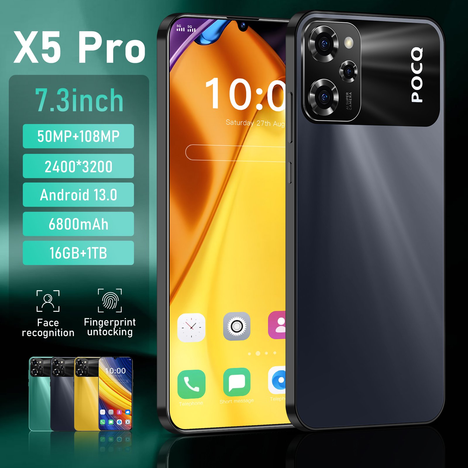 HOT Selling X5 Pro 6.53inch 5MP+13 3GB+64 Quad Core Android10.0 3G 4G Network Gaming Phone